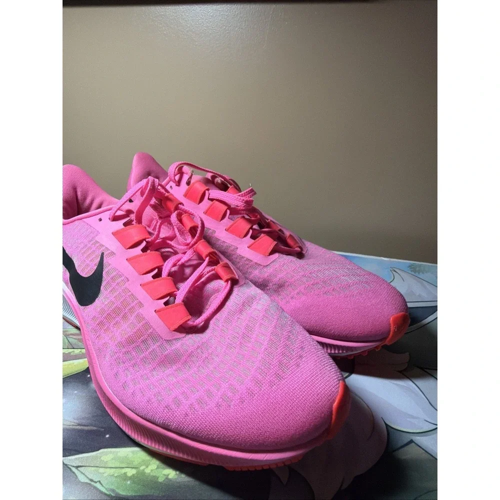 Nike Air Zoom Pegasus 37 Womens size 11 Running Shoes Pink Orange